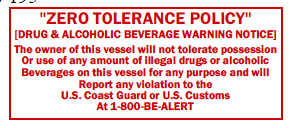 S-195 Zero Tolerance Policy