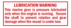S-204 Lubrication Warning