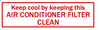 Keep Cool By Keep A/C Filter