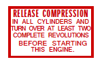 S-223 Release Compression In All Cylinder