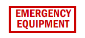 S-240 Emergency Equipment (Size 7.5 x 2.5)
