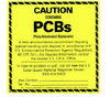 Caution-Contains PCBs