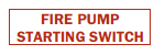 S-292 Fire Pump Starting Switch