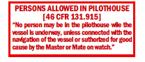 S-333 Persons Allowed In Pilothouse