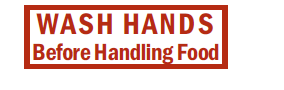 S-44 Wash Hands Before Handling Food