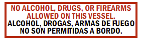 SSE-119 No Alcohol, Drugs, or Firearms (English/Spanish)