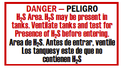 SSE-141 Danger H2S Area.