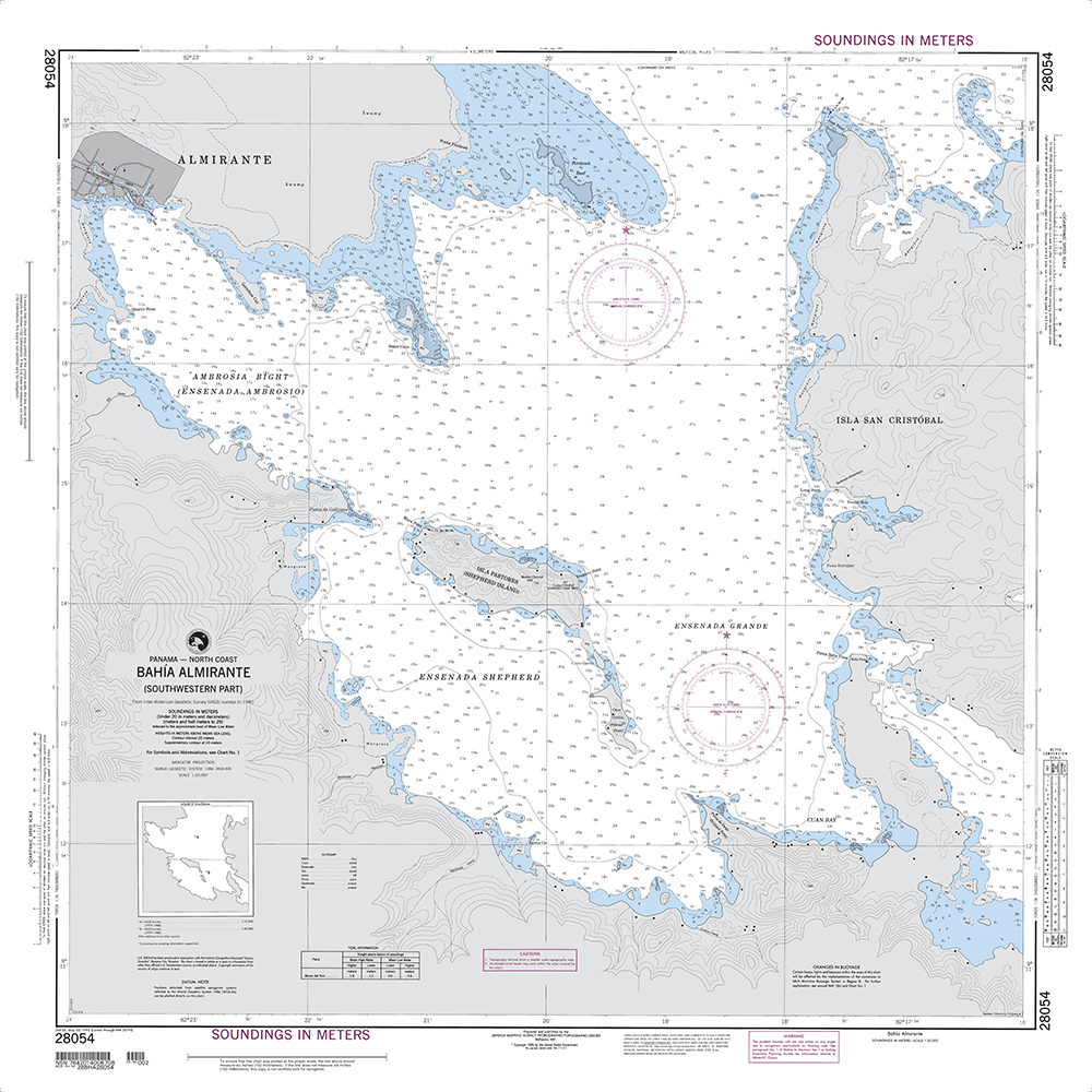 NGA Chart 28054: Bahia Almirante (Southwestern Part)