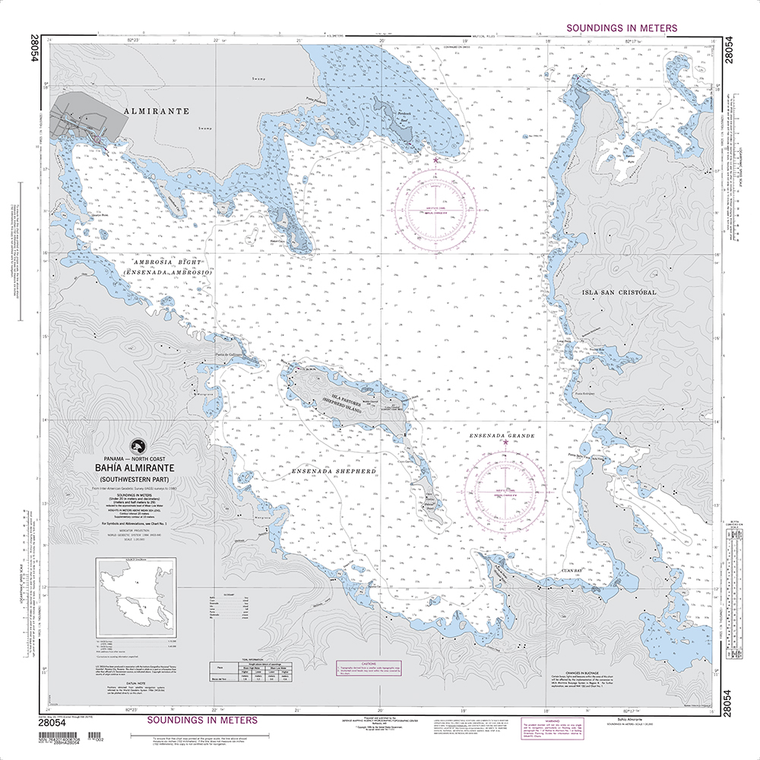 NGA Chart 28054: Bahia Almirante (Southwestern Part)