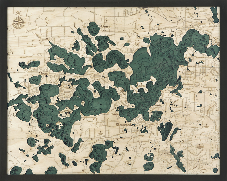 WoodChart of Lake Minnetonka, Minnesota