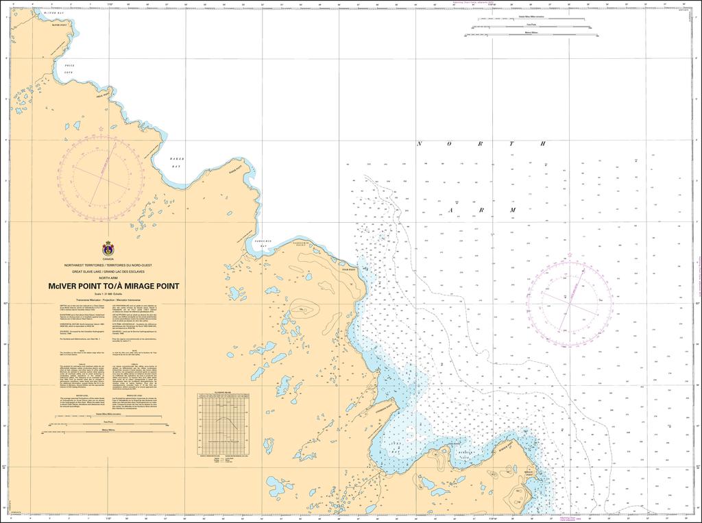 CHS Chart 6354: McIver Point to/à Mirage Point