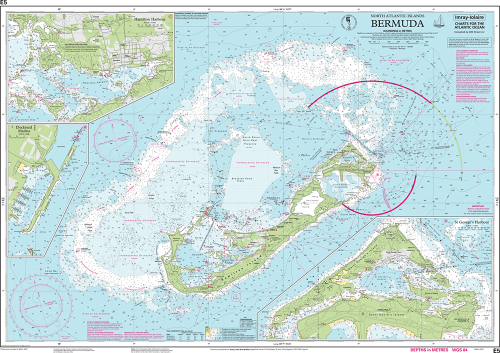 Imray Chart E5: Bermuda
