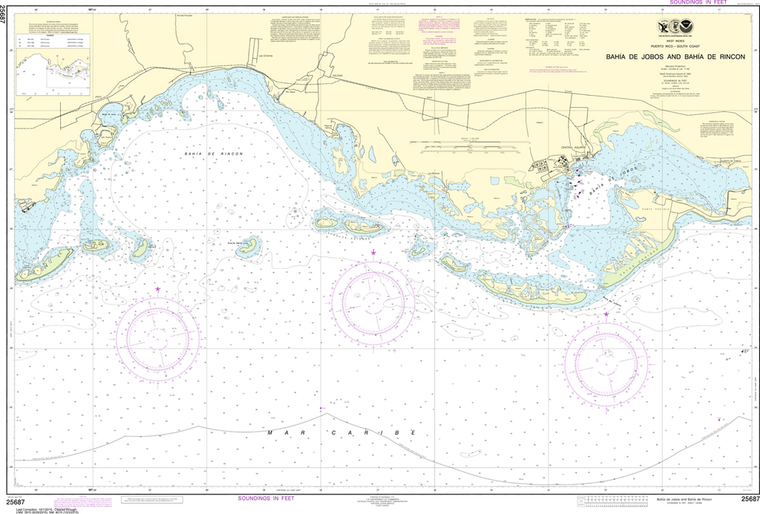 NOAA Chart 25687: Bahia de Jobos and Bahia de Rincon