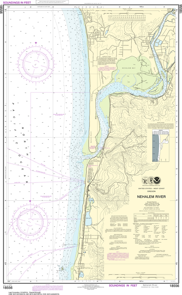NOAA Chart 18556: Nehalem River