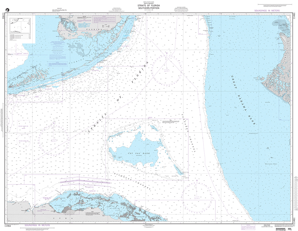 NGA Chart 11461: Straits of Florida-Southern Portion
