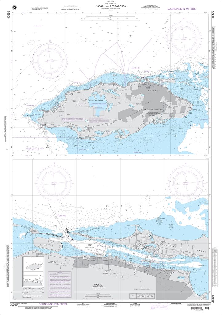 NGA Chart 26309: Nassau and Approaches