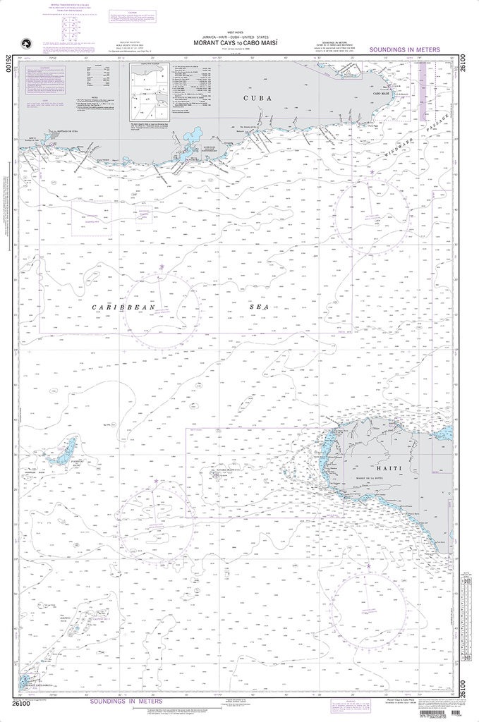 NGA Chart 26100: Morant Cays to Cabo Maisi