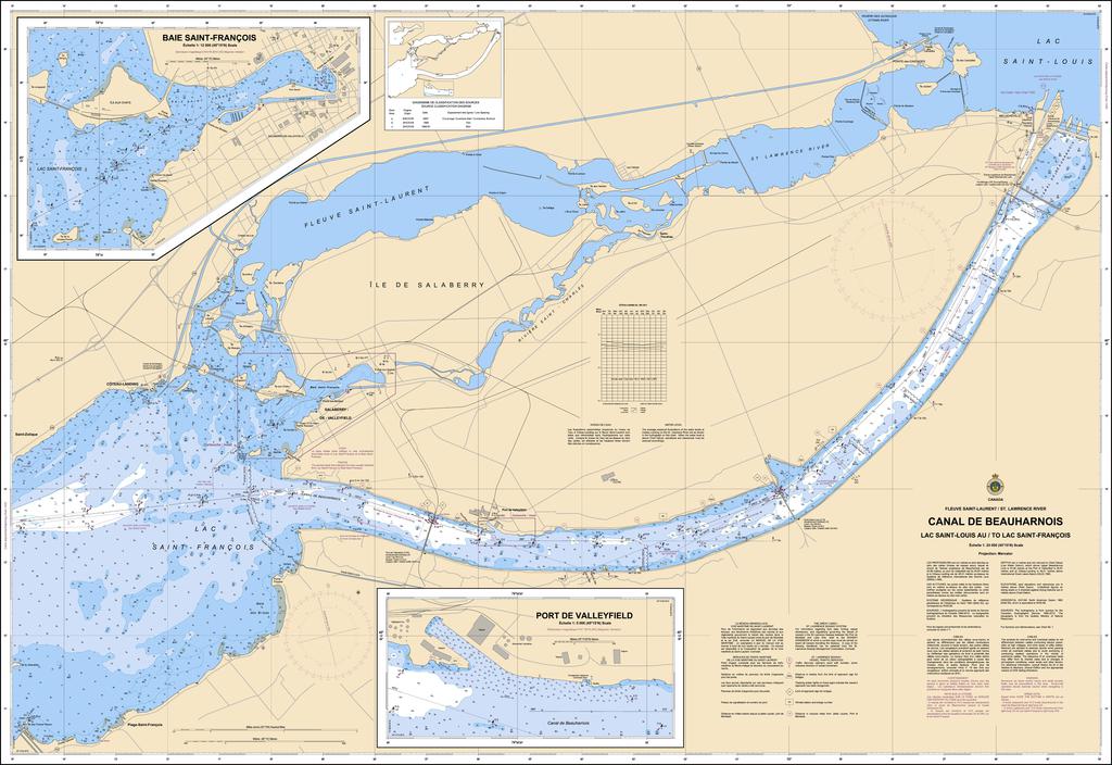 CHS Chart 1431: Canal de Beauharnois