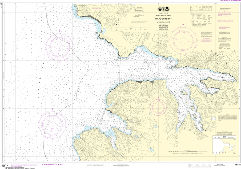 NOAA Chart 16517: Makushin Bay