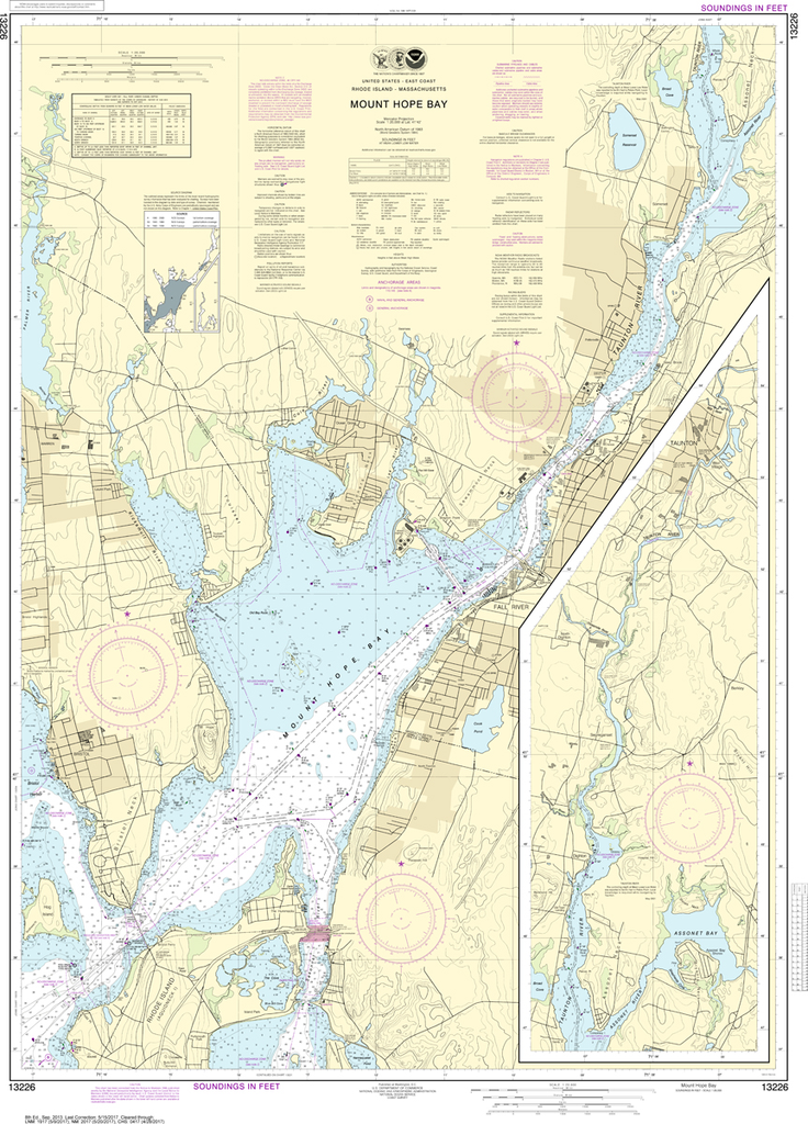 NOAA Chart 13226: Mount Hope Bay