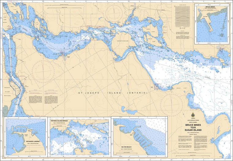 CHS Chart 2250: Bruce Mines to/à Sugar Island