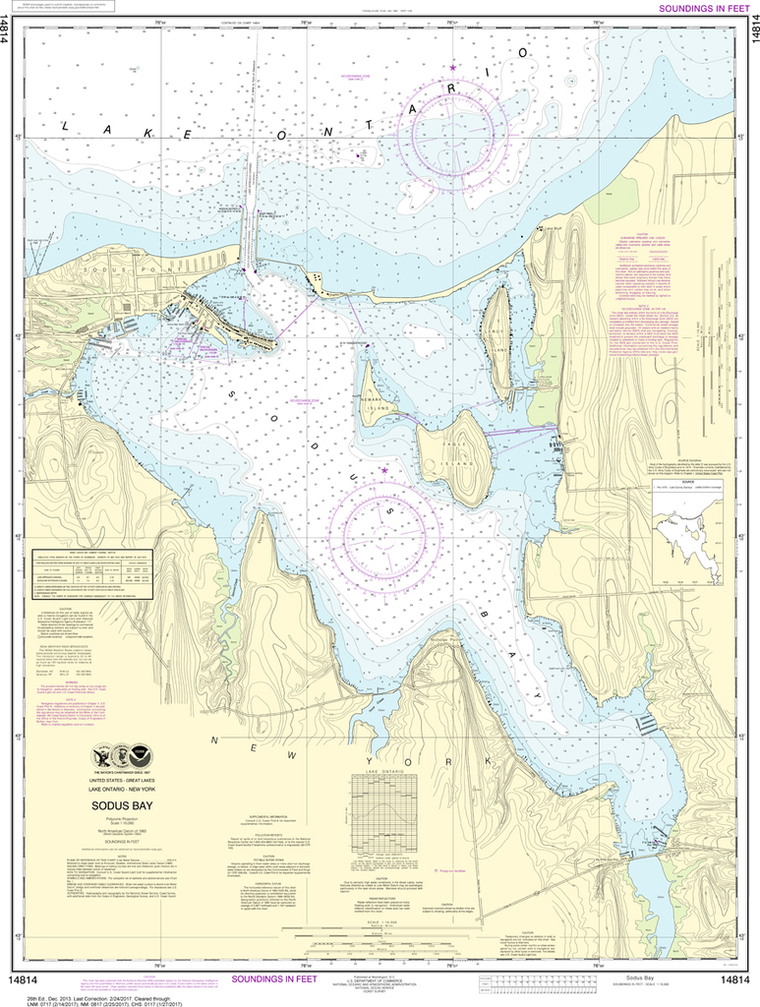 NOAA Chart 14814: Sodus Bay