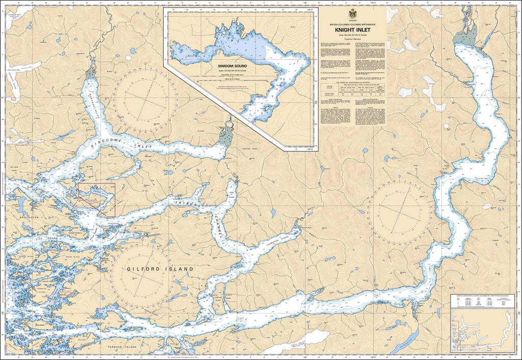 CHS Chart 3515: Knight Inlet