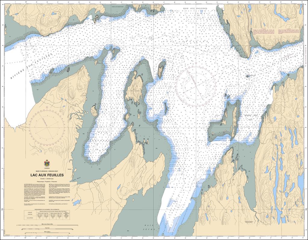 CHS Chart 5469: Lac aux Feuilles