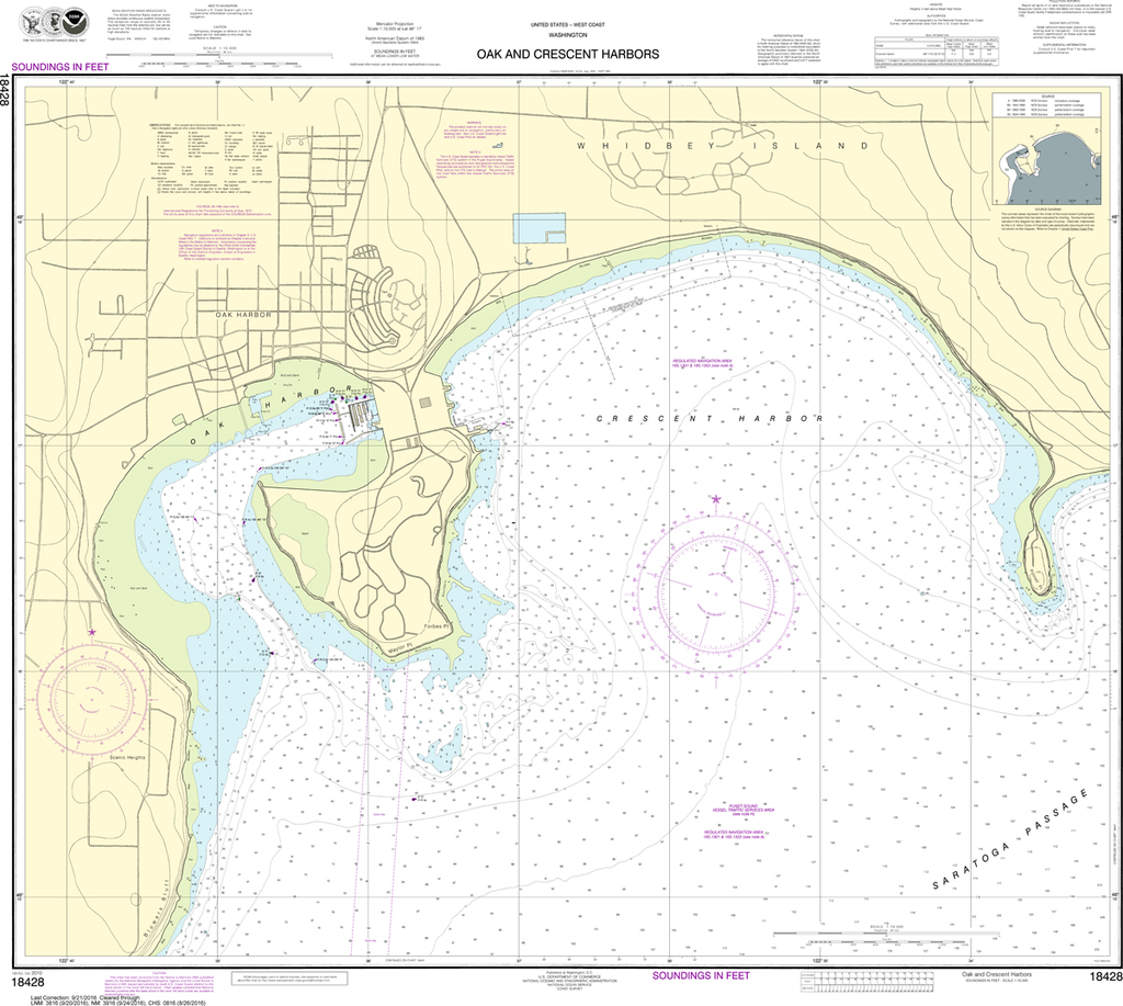 NOAA Chart 14825: Ashtabula to Chagrin River, Mentor Harbor, Chagrin R -  Captain's Nautical Books & Charts