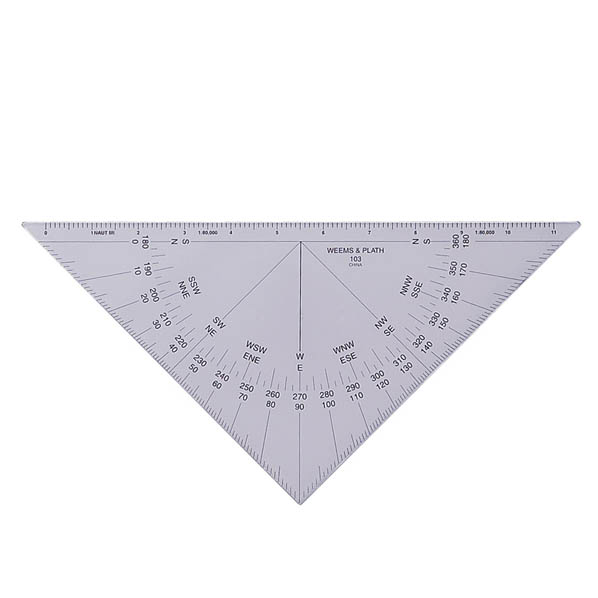 #103 Protractor Triangle - Captain's Nautical Books & Charts