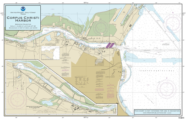 Nautical Placemat: Corpus Christi Harbor