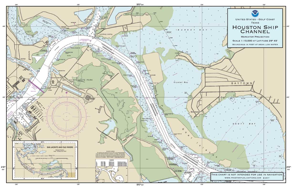 Nautical Placemat: Houston Ship Channel (TX)