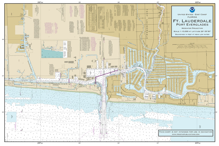 Nautical Placemat: Port Everglades / Ft. Lauderdale