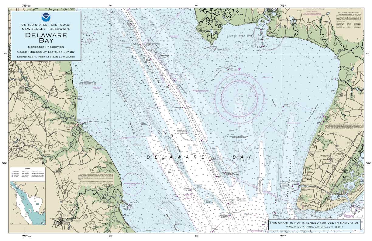 Nautical Placemat: Delaware Bay (DE)