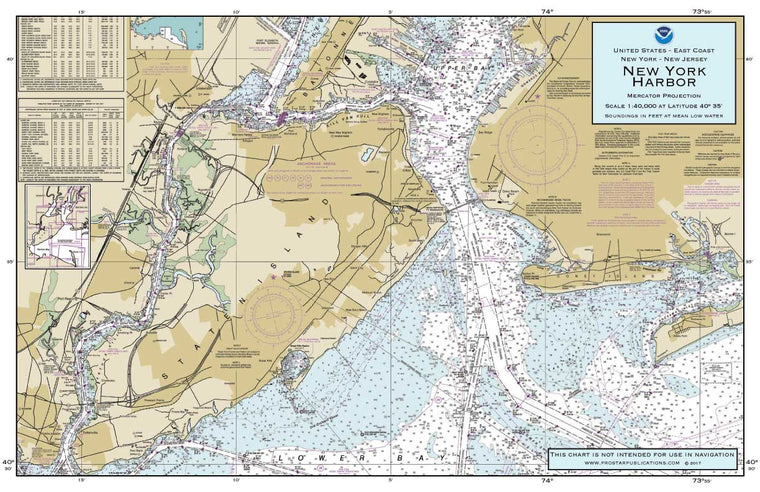 Nautical Placemat: New York Harbor (NY)