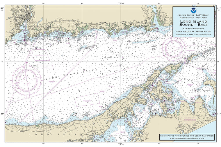 Nautical Placemat: Long Island Sound East (NY)