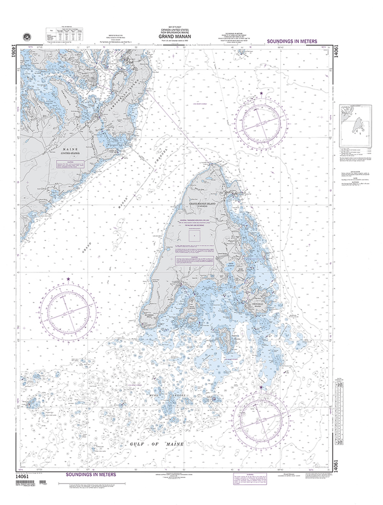 NGA Chart 14061: Grand Manan (Bay of Fundy)