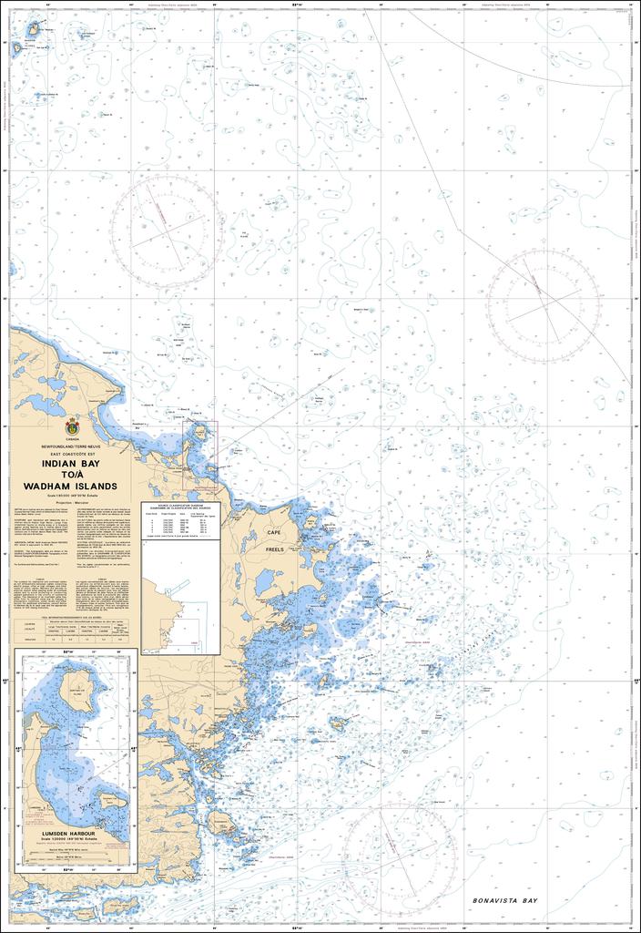CHS Chart 4857: Indian Bay to / à Wadham Islands