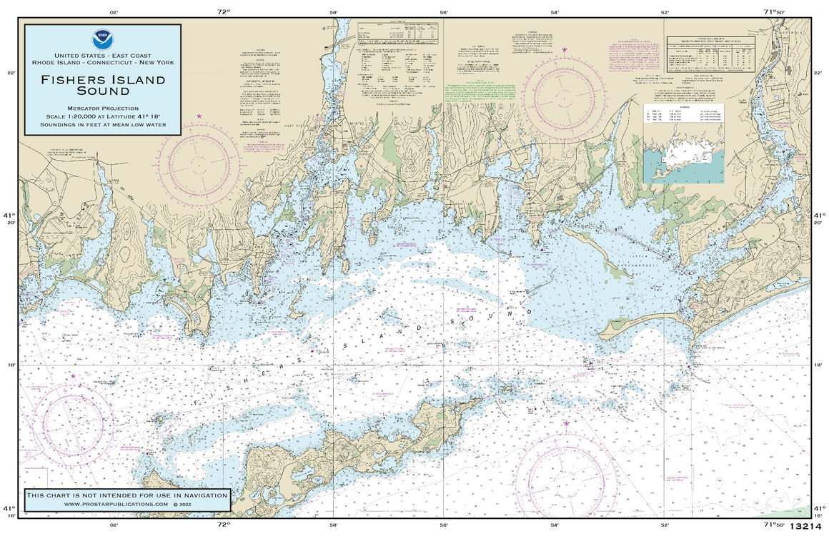 Nautical Placemat: Fishers Island Sound