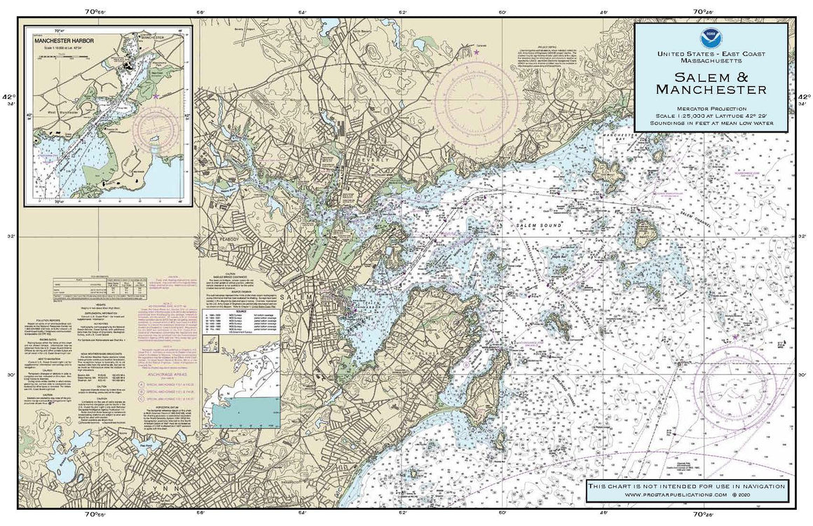 Nautical Placemat: Salem & Manchester (MA)