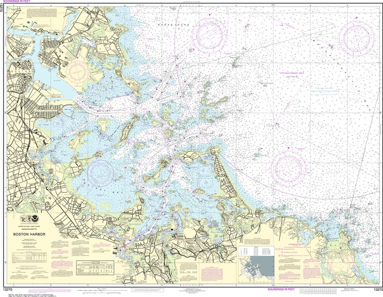 NOAA Chart 13270: Boston Harbor