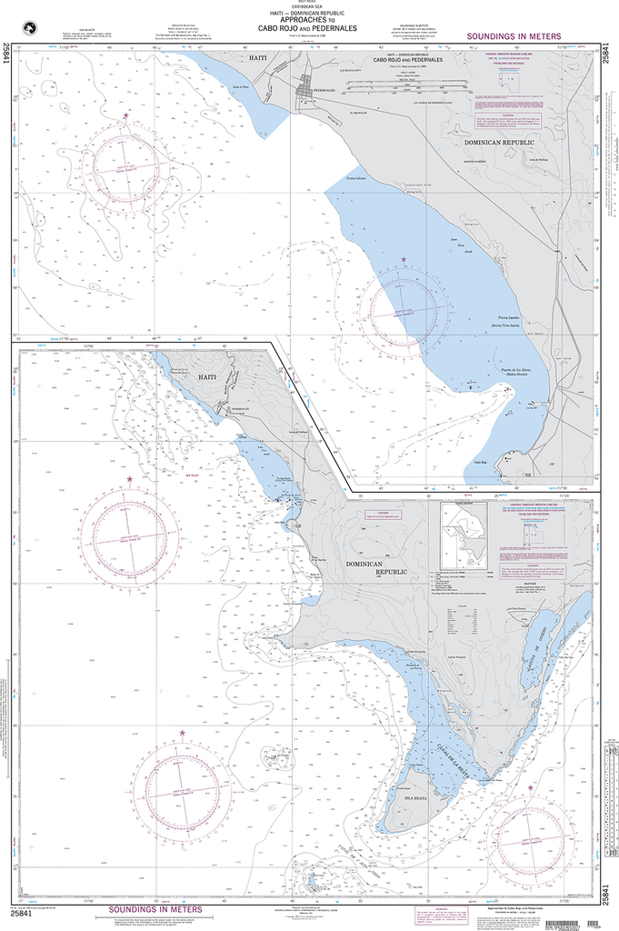 NGA Chart 25841: Approaches to Cabo Rojo and Pedernales