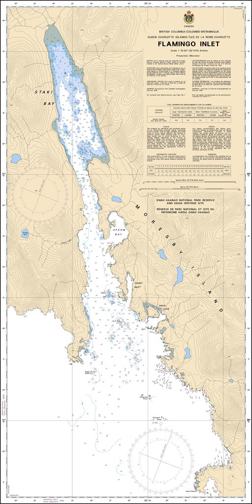 CHS Chart 3858: Flamingo Inlet