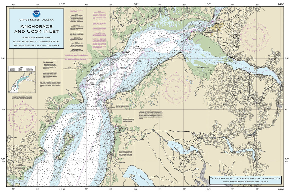 Nautical Placemat: Anchorage & Cook Inlet