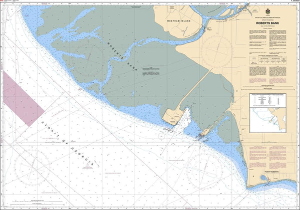 CHS Chart 3492: Roberts Bank - Captain's Nautical Books & Charts