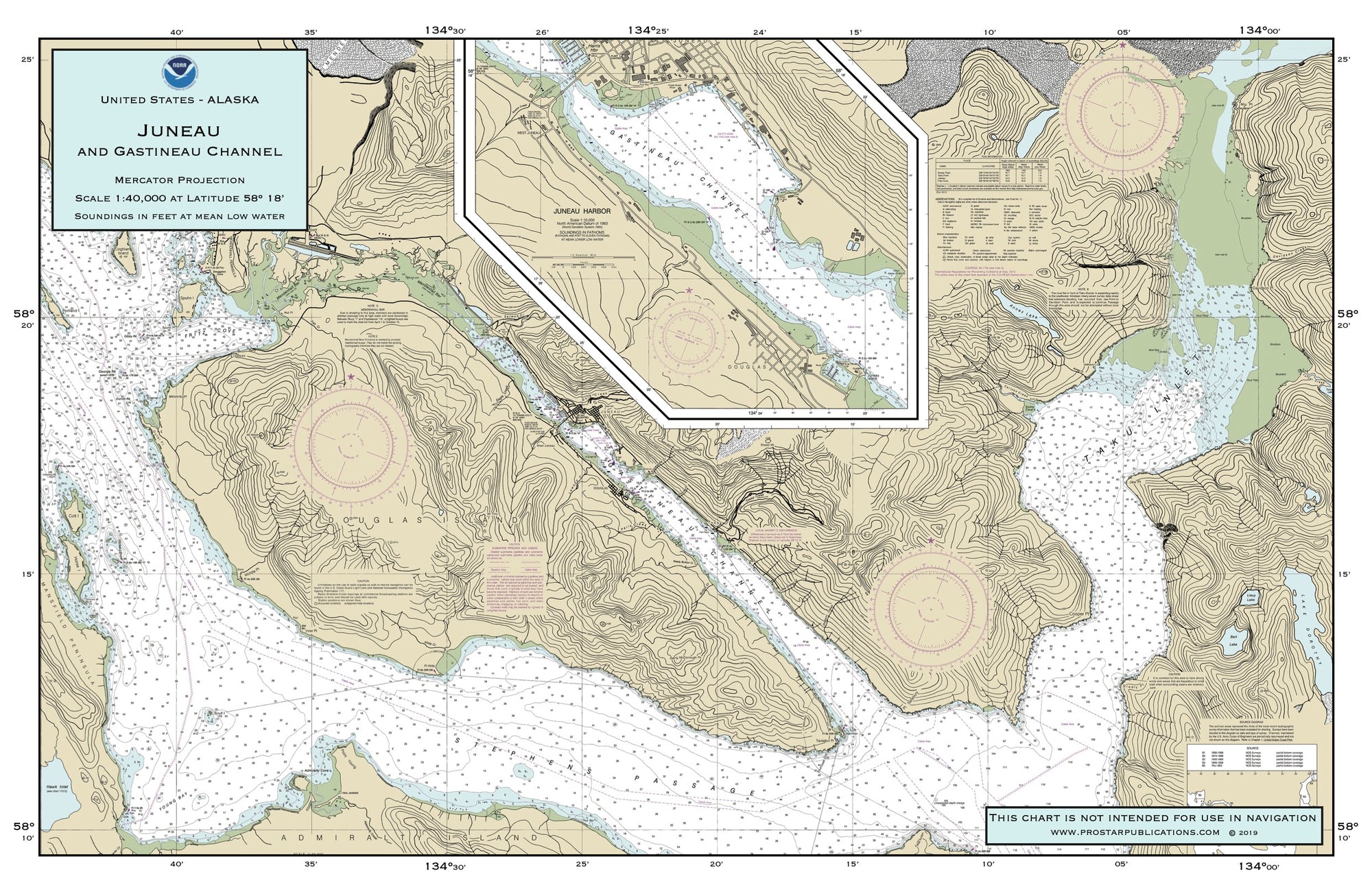 Nautical Placemat: Juneau & Gastineau Channel