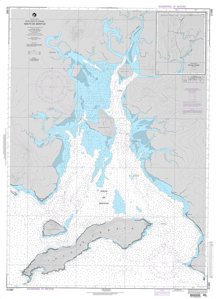 NGA Chart 21582: Golfo de Montijo