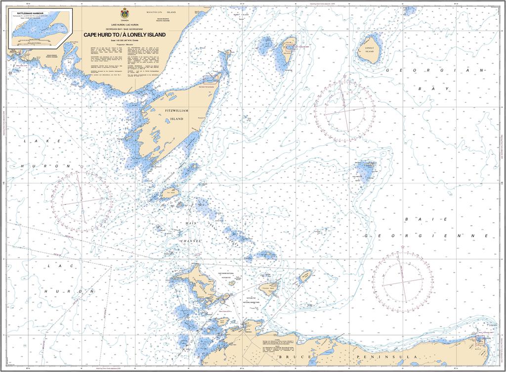 CHS Chart 2235: Cape Hurd to/à Lonely Island