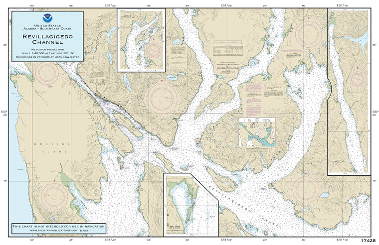 Nautical Placemat: Revillagigedo Channel