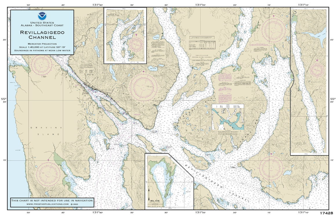 Nautical Placemat: Revillagigedo Channel